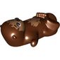 Animal, Otter, Lying/Floating with Nougat Fur, Face print