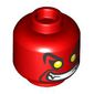 Minifig Head Jafar, Genie Form, Raised Eyebrows, Yellow Eyes, Big Grin, Teeth, Fangs print
