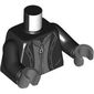 Torso, Jacket, Dark Bluish Grey Sweater, Zipper print, Black Arms, Dark Bluish Gray Hands