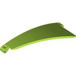 LEGO part LEFT PANEL CURVED 5X13X2, NO. 1 in Bright Yellowish Green (6435625|1984)