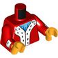 Torso, Royal Coat, White Fur with Black Spoys, Blue/Bright Light Blue Shirt print, Red Arms, Bright Light Orange Hands