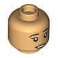 Minifig Head Cho Chang, Medium Nougat Lips, Sad / Open Mouth print