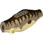 Animal Body Part, Dinosaur, Tyrannosaurus Rex Body with Dark Tan Top with Dark Brown Stripes Print