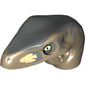 Animal Body Part, Dinosaur, Raptor Head with Tan Teeth and Sand Blue Blotches Print