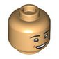 Minifig Head Henry Wu, Open Mouth Smile / Raised Eyebrow Questioned Look print