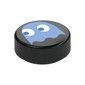 Tile Round 1 x 1 with Medium Blue Ghost print