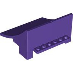 LEGO part 75538 Slope Curved 8 x 8 x 4, Ramp in Medium Lilac/ Dark Purple