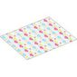 Duplo Blanket 8 x 10 with Pink / Medium Blue / Yellow Decorations print