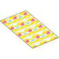 Duplo Blanket 50 x 90 with Pink Ducks, Yellow Water print