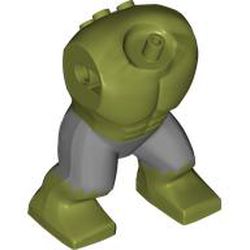 LEGO part 103705pat0001 Body Giant, No Head, Hulk with Sand Blue Pants Print in Olive Green