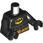 Torso Batman Logo with Muscles, Gold Belt print, Black Arms and Hands