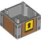 Container Box 2 x 2 x 1 Reinforced Bottom with Chest, Lock print