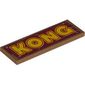 Tile 2 x 6 with 'KONG' print