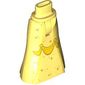 Minidoll Hips and Full Length Skirt with Silver Stars, Yellow Ribbon print