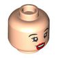Minifig Head Snow White, Red Lips, Open Mouth / Closed Eyes print