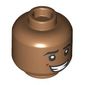 Minifig Head Naveen, Open Mouth Smile, Laugh / Nervous Grin print