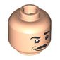 Minifig Head Walt Disney, Moustache, Open Mouth Smile / Closed Mouth Smile Print