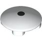 Plate Round 2 x 2 with Rounded Bottom with Black Dot print