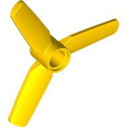 LEGO part 77099 PROPELLER 3 BLADES M/Ø4,8 in Bright Yellow/ Yellow