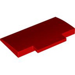 LEGO part 71771 PLATE, W/ BOW 5X8X2/3 in Bright Red/ Red