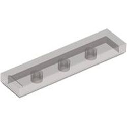 LEGO part 2431 Tile 1 x 4 with Groove in Transparent Brown/ Trans-Black