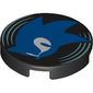 Tile Round 2 x 2 with Blue Sonic the Hedgehog print