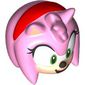 Minifig Head Special, Hedgehog, Amy Rose Print