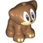 Animal, Dog Pup with Tan Face and Toes, Big Eyes Print