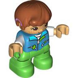 LEGO part CHILD FIGURE, NO. 6 in Dark Azure