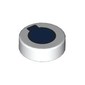 Tile Round 1 x 1 Round with Dark Blue Circle, Square print