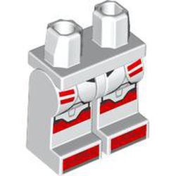 Hips and White Legs with Clone Trooper Armor, Red Markings print