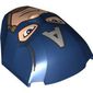 Slope Curved 4 x 5 x 1 2/3 with Captain America Face print