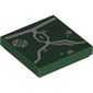 Tile 2 x 2 with Light Bluish Grey Armor print