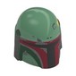 Helmet Mandalorian with Holes, Weathered Dark Red, Dark Green and Light Bluish Grey Print