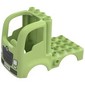 Duplo Car Body Truck 4 x 4 Flatbed with 4 Top Studs - Headlights and Light Bluish grey Fender, Grill Print