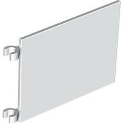 LEGO part FLAG 6X4 W. 2 HOLDERS in White (6444258|53912)