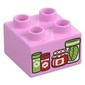 Duplo Brick 2 x 2 with Jars print
