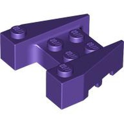 LEGO part 50373 BRICK 4X4/18° in Medium Lilac/ Dark Purple