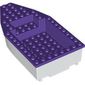 Boat 8 x 16 x 3 with Dark Purple Deck [Complete Assembly]