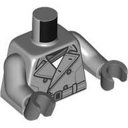 LEGO part MINI UPPER PART, NO. 6676 in Medium Stone Grey/ Light Bluish Gray