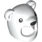 Costume / Mask, Bear, Face Opening with Black Eyes Print