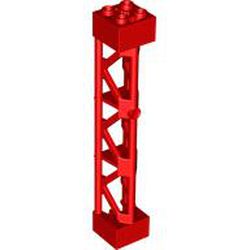 LEGO part LATTICE TOWER 2X2X10 W/CROSS in Bright Red (6446459|95347)