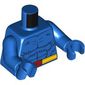 Torso, Dark Blue Fur, Yellow Belt, Red Belt Buckle with X print, Blue Arms and Hands