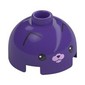 Brick Round 2 x 2 Dome Top, Vented Stud with Face, Bright Pink Nose print