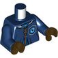 Torso, Robe, Hogwarts Crest, Nougat Laces, Blue Sweater print, Dark Blue Arms, Dark Brown Hands