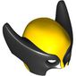 Mask Wolverine with Black Pointed Sides Print