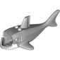Animal Body Part, Shark Body with Gills and White Belly Print