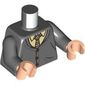 Torso, Sweater, Buttons, Stitching, Tan Shirt, Tan/Dark Tan Striped Tie print, Dark Bluish Gray Arms, Light Nougat Hands