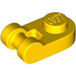 LEGO part 26047 Plate Special 1 x 1 Rounded with Handle in Bright Yellow/ Yellow