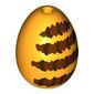 Food Egg with 1.5mm Hole with Dark Red/Reddish Brown Bee /Wasp Stripes print